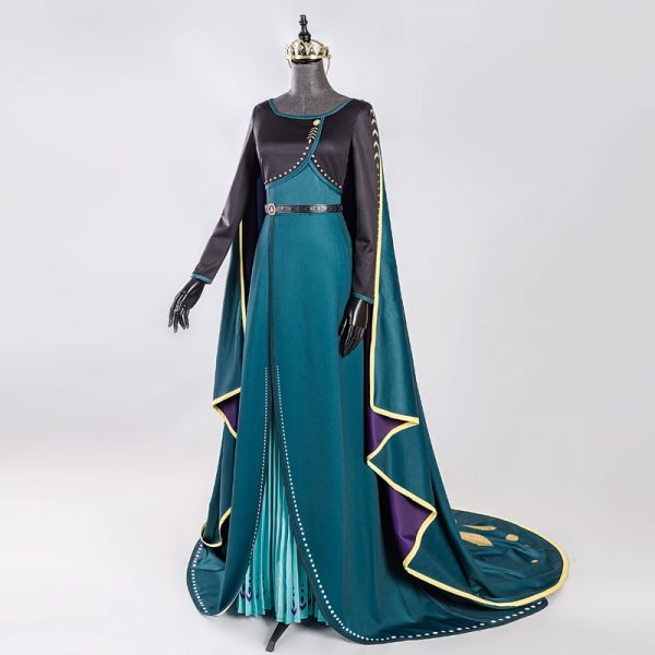 Snow Queen 2 Anna Coronation Long Gown Cape Dress