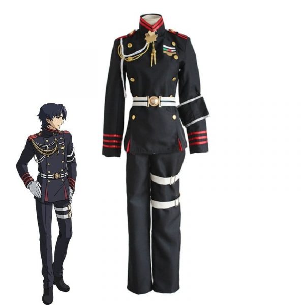 Anime Seraph Of The End Guren Ichinose Cosplay Costume Owari Military Uniforms