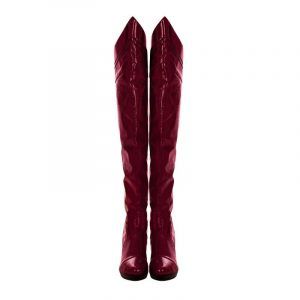 Superhero Crimson Countess Cosplay Women Over Knee Boots