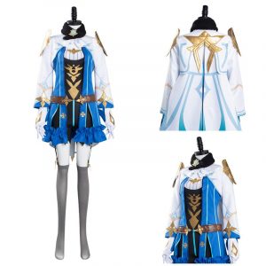 Anime Genshin Impact Sucrose Blue Costume Gothic Lolita Dress