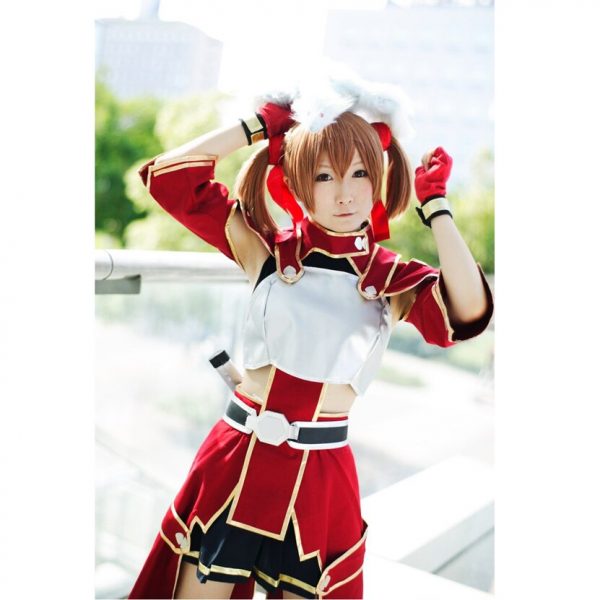 Anime Sword Art Online Silica Cosplay Costume