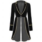 Circus Ringmaster Costume Long Sleeve Blazers Jacket Coat