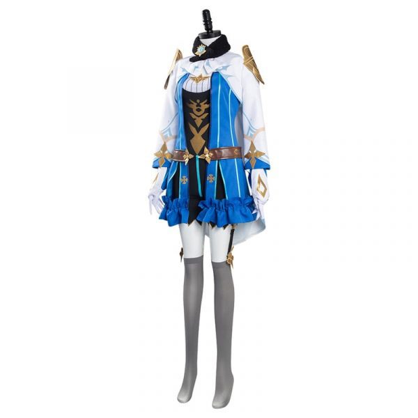 Anime Genshin Impact Sucrose Blue Costume Gothic Lolita Dress