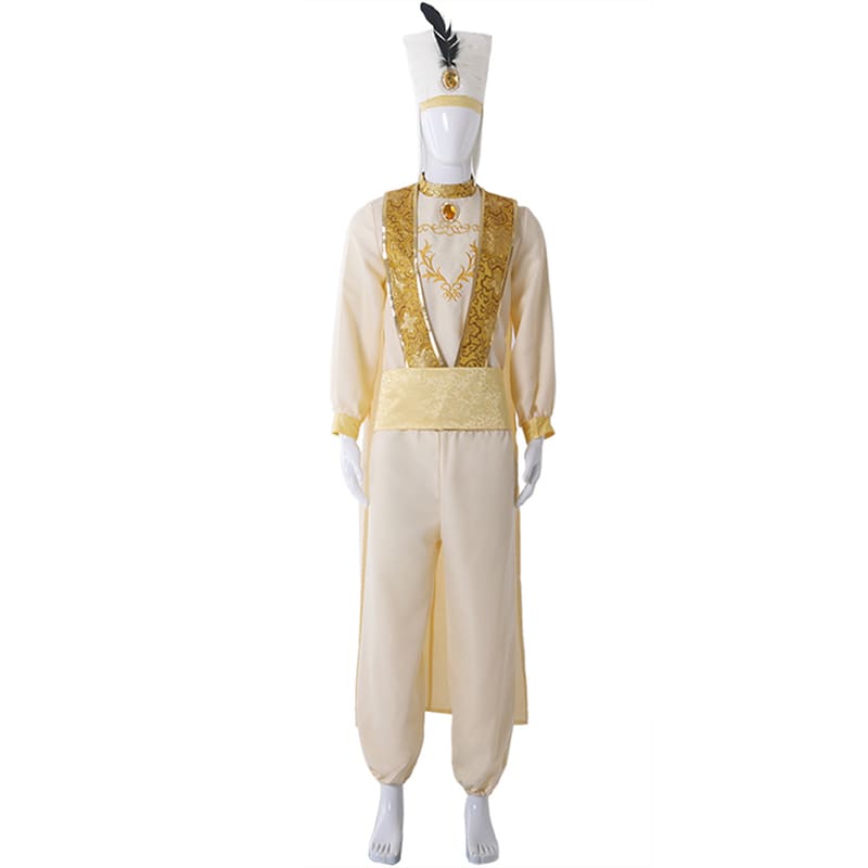 Prince Aladdin Cosplay Costume Magic Lamp Party Performance Costume For Men