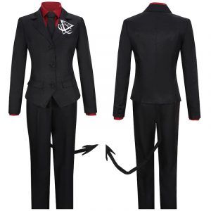 Helltaker Cosplay Costume Lucifer Red Shirt For Women