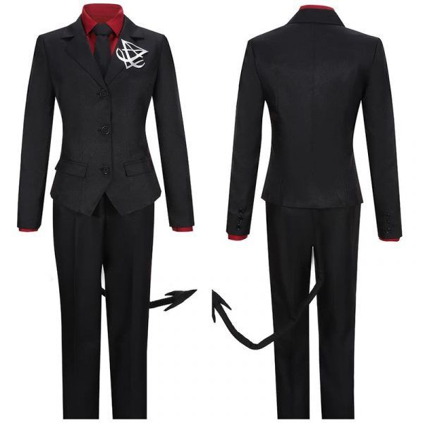 Helltaker Cosplay Costume Lucifer Red Shirt For Women