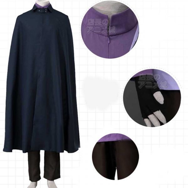 New Japanese Anime Boruto Sasuke Uchiha Cosplay Costume