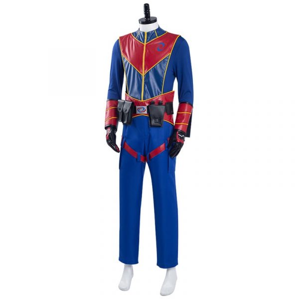 Henry Danger Captain Man Cosplay Costume With Eye Mask