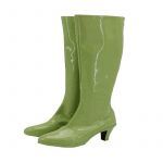 One Piece Nico Robin Cosplay Boots Green High Heel
