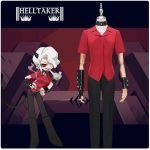 Helltaker Cosplay Costume Zdrada,The Bitch Demon Red Shirt