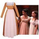 Hamilton Angelica Evening Dress Colonial Lady Corset Styled Victorian Rococo Ball Gown