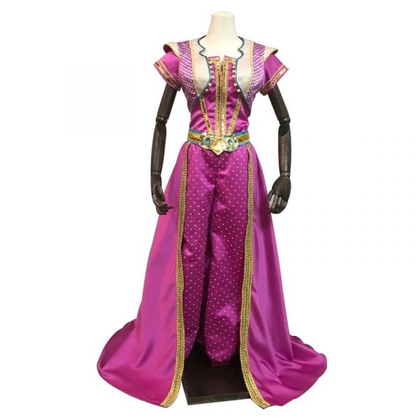 Princess Jasmine Cosplay Costume Movie Aladdin Fancy Outfit