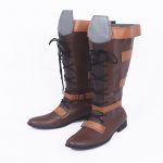 Tyrian Callows Cosplay Brown Boots Custom Made