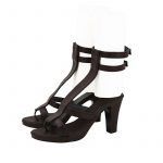 One Piece Nami Cosplay Sandals Brown High Heel Shoes Custom Made