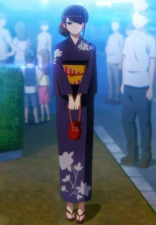 Komi Shouko Cosplay Kimono Dress Costume