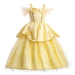 3-10 Years Anna Elsa Girl Dress Princess Costume Children Rapunzel Mermaid Belle Outfit