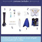 Game Genshin Impact Yelan Cosplay Costume Outfits