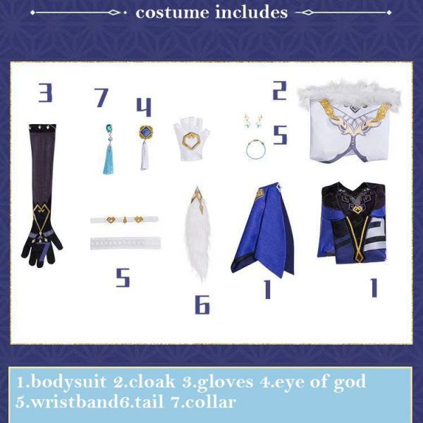 Game Genshin Impact Yelan Cosplay Costume Outfits