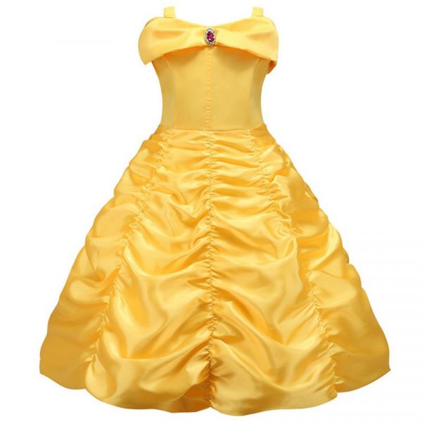 3-10 Years Anna Elsa Girl Dress Princess Costume Children Rapunzel Mermaid Belle Outfit