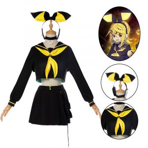Speedcosplay Women Kagamine Rin/Len Cosplay Halloween Costume Uniform Outfits