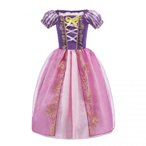 3-10 Years Anna Elsa Girl Dress Princess Costume Children Rapunzel Mermaid Belle Outfit