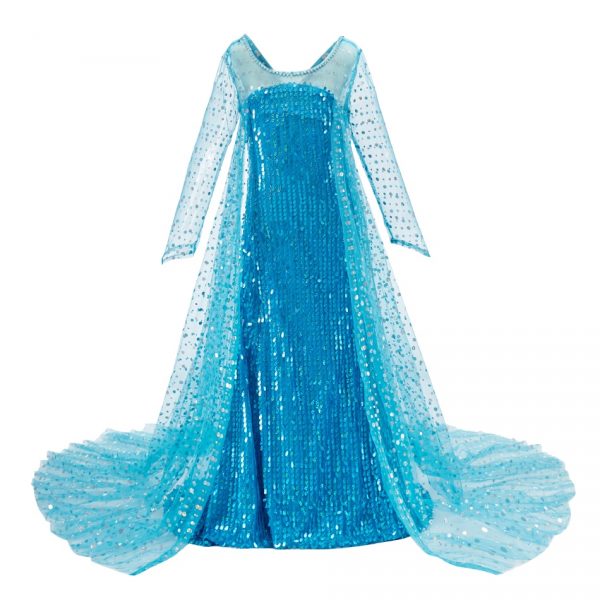 3-10 Years Anna Elsa Girl Dress Princess Costume Children Rapunzel Mermaid Belle Outfit