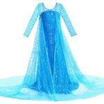 3-10 Years Anna Elsa Girl Dress Princess Costume Children Rapunzel Mermaid Belle Outfit