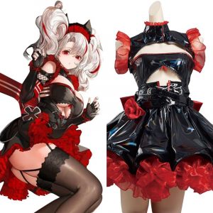 Azur Lane -Prinz Adalbert Cosplay Costume Racing Outfits