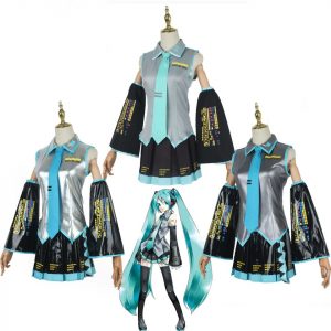 Anime Hatsune Miku Cosplay Costume Cute Maid Outfit