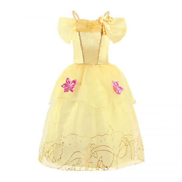 3-10 Years Anna Elsa Girl Dress Princess Costume Children Rapunzel Mermaid Belle Outfit