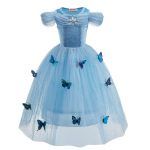3-10 Years Anna Elsa Girl Dress Princess Costume Children Rapunzel Mermaid Belle Outfit