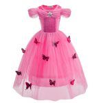 3-10 Years Anna Elsa Girl Dress Princess Costume Children Rapunzel Mermaid Belle Outfit