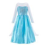 3-10 Years Anna Elsa Girl Dress Princess Costume Children Rapunzel Mermaid Belle Outfit