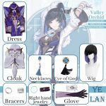 Genshin Impact Yelan Cosplay Costume Uniform