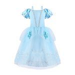3-10 Years Anna Elsa Girl Dress Princess Costume Children Rapunzel Mermaid Belle Outfit