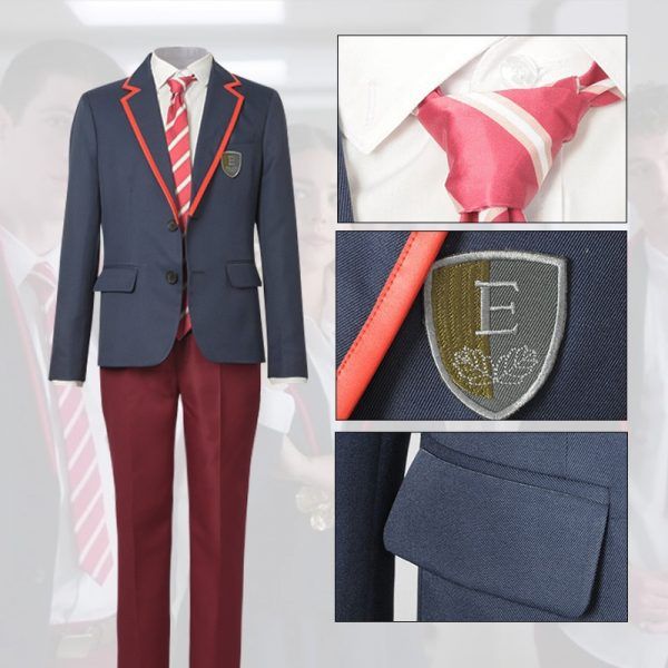 Elite School Uniform Pleated JK Cloth TV Series Cosplay Costume