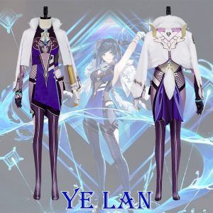 Genshin Impact Yelan Cosplay Costume Uniform