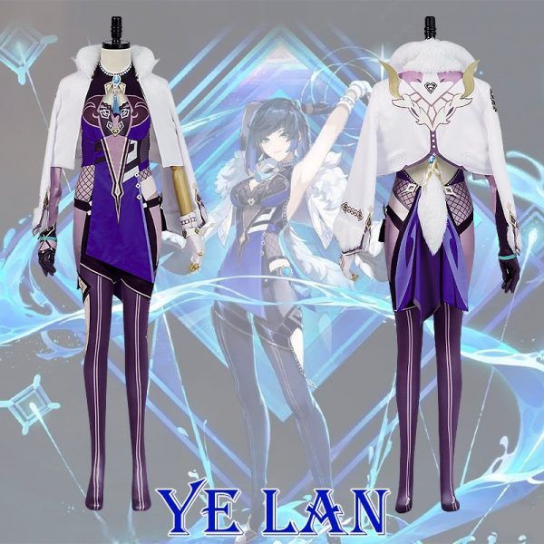 Genshin Impact Yelan Cosplay Costume Uniform