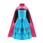 3-10 Years Anna Elsa Girl Dress Princess Costume Children Rapunzel Mermaid Belle Outfit