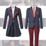 Elite School Uniform Pleated JK Cloth TV Series Cosplay Costume
