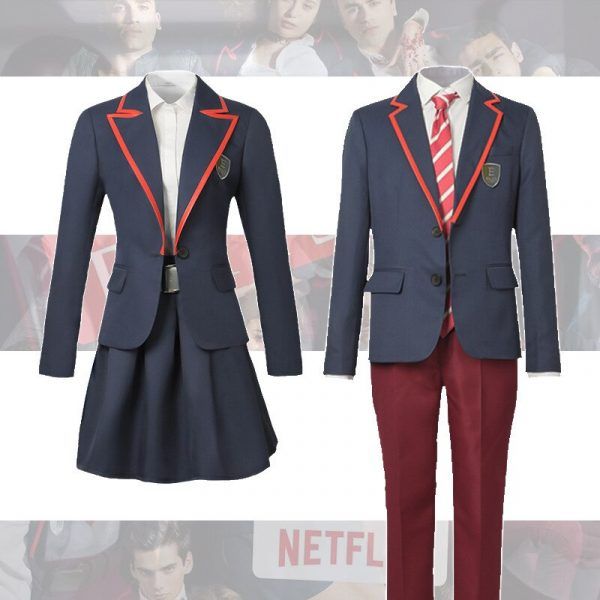 Elite School Uniform Pleated JK Cloth TV Series Cosplay Costume