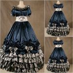 New European Classic Women’s Vintage Lolita Gothic Dress Women Princess Party Costume