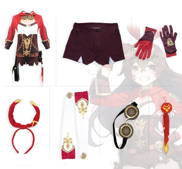Game Genshin Impact Amber Cosplay Costume (7)