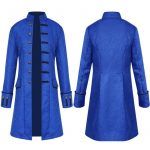 Steampunk Retro Coat Uniform Stand Collar For Men