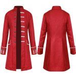 Steampunk Retro Coat Uniform Stand Collar For Men