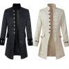 Middle Ages Prince Punk Steampunk Jacket Long Sleeve Retro Men Uniform Coat