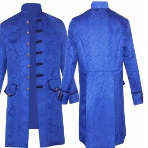 Middle Ages Prince Punk Steampunk Jacket Long Sleeve Retro Men Uniform Coat