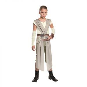 Movie Star Wars Rey Dress Kids Halloween Costumes for Kids