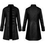 Steampunk Retro Coat Uniform Stand Collar For Men