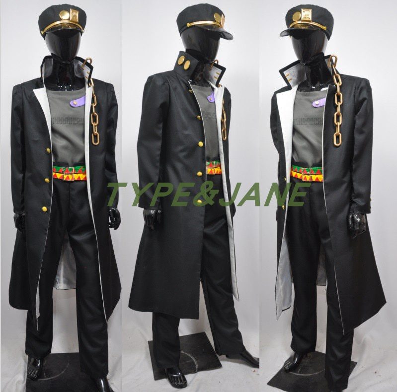 JoJo's Bizarre Jotaro Kujo Cosplay Costume Adventure Kujo Jotaro Cosplay Uniform Custom Made